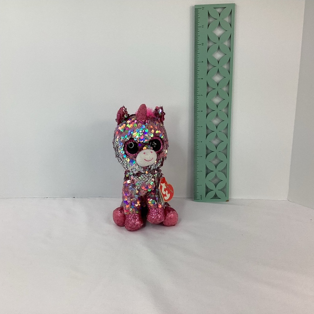 TY Flippables Sequin Plush Sparkle 6" Unicorn Flips Color Change Stuffed  Animal - Picture 13 of 14